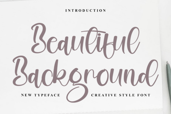 Beautiful Background: A Font That Breathes Elegance Into Every Project