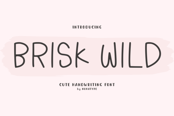 Brisk Wild: A Warm Handwritten Font for Creative Branding