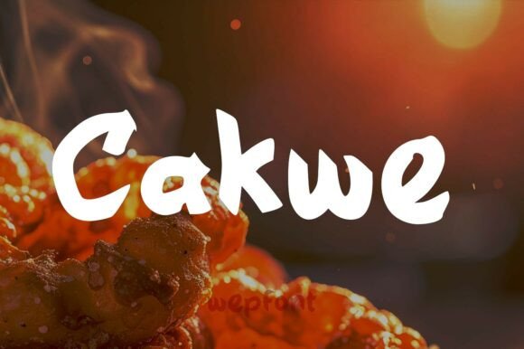 Cakwe: A Bold Script Font for Web Design