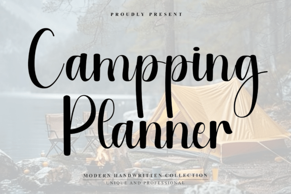 Campping Planner: A Script Font for Handmade Crafters