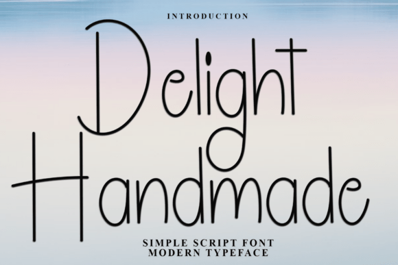 Delight Handmade: A Festive Script for Branding Magic