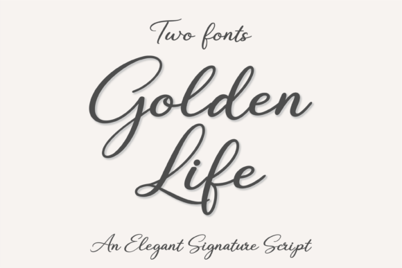 Golden Life: A Script Font for Timeless Branding