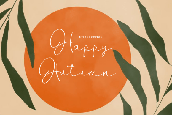 Happy Autumn: A Script Font for Modern Web Design