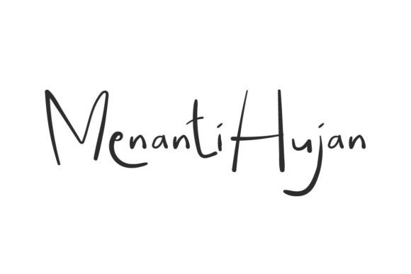 Menanti Hujan: A Modern Handwritten Font for Digital Design