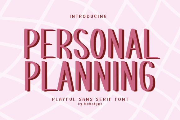 Personal Planning: A Font That Breathes Life Into Your Creations
