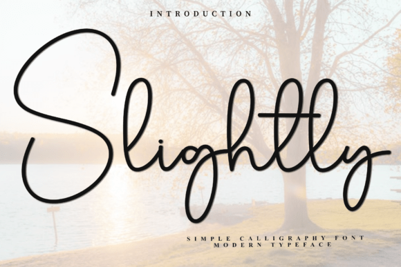 Slightly: A Festive Script Font for Editorial Magic