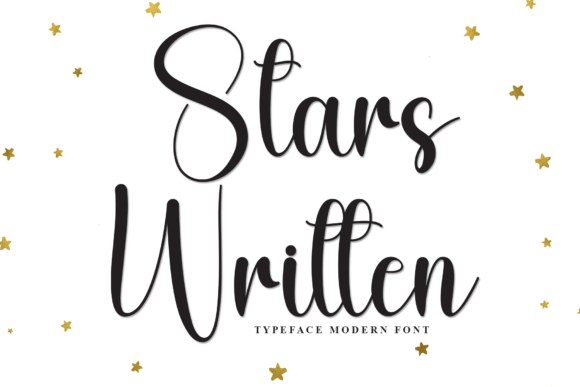 Stars Written: A Script Font for Digital Design