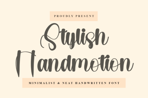 Stylish Handmotion: A Modern Script Font for Web Design