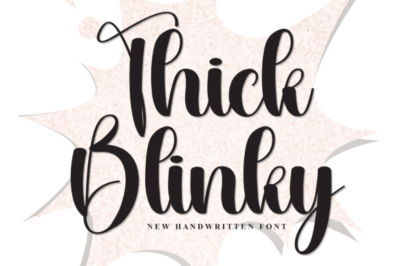 Thick Blinky: A Font That Speaks in Curves