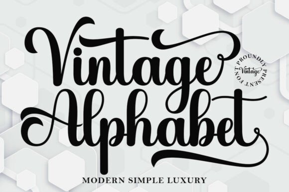 Vintage Alphabet: A Font That Elevates Branding